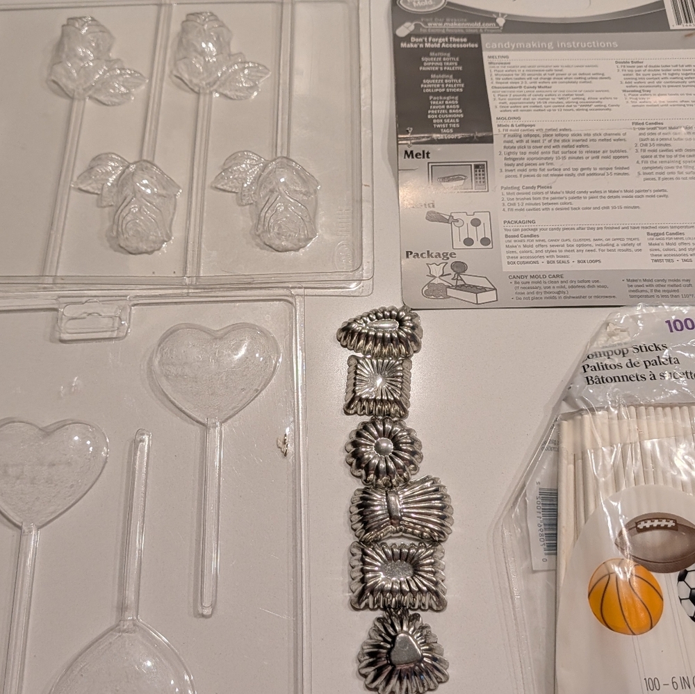 Clear and Silver Candy Mold Set